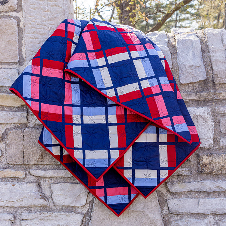 Almost Plaid Quilt Pattern (Physical Printed Copy)