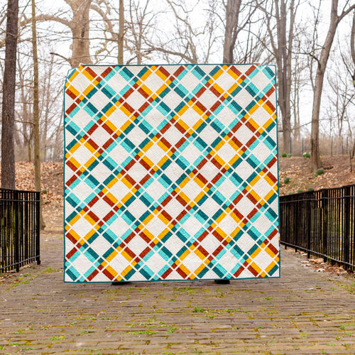 Almost Plaid Quilt Pattern (Physical Printed Copy)