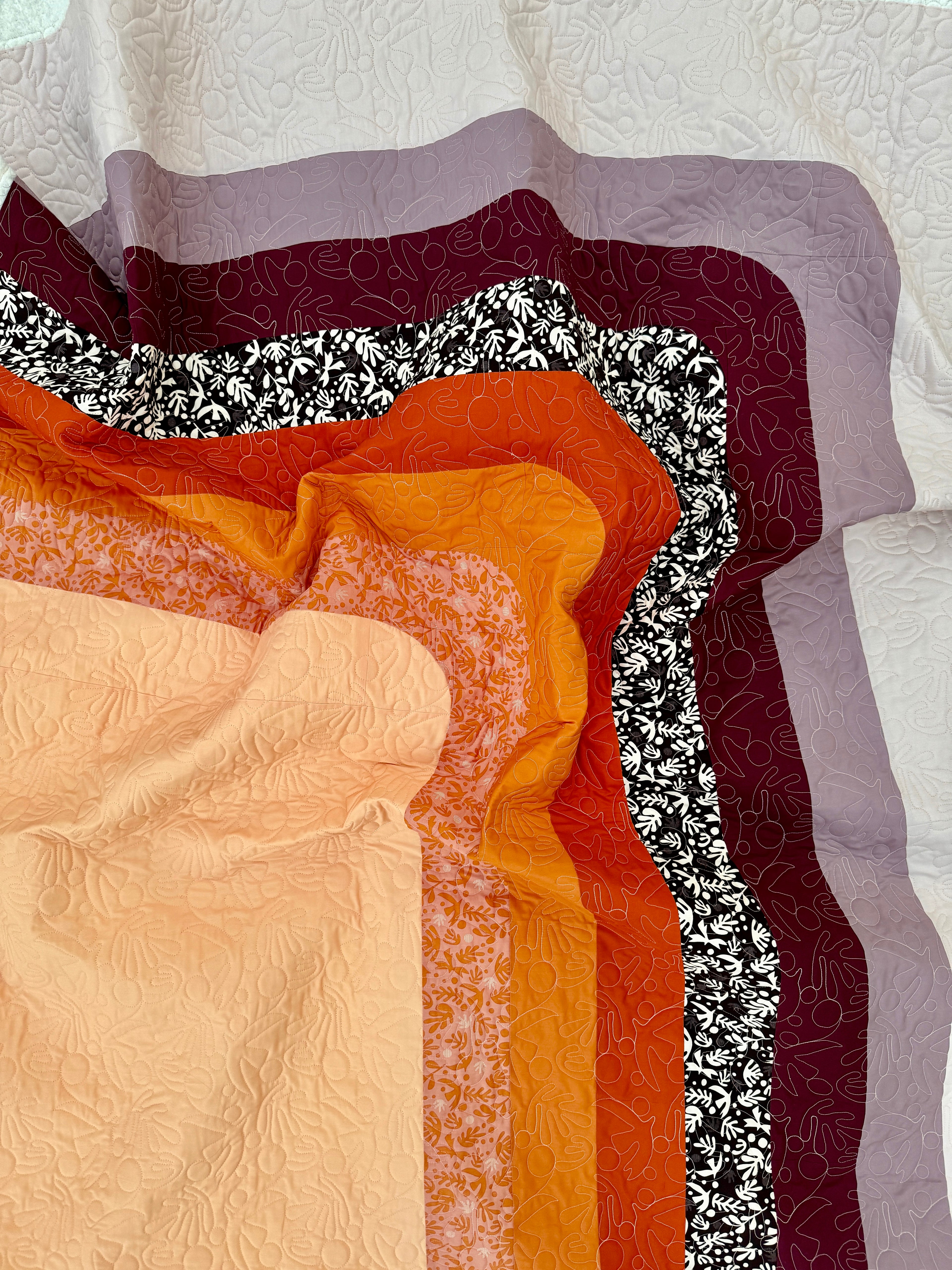 Corner Booth Quilt Pattern (Physical Printed Copy)