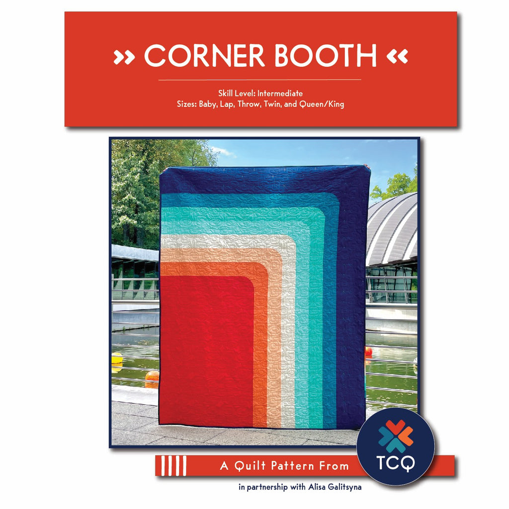 Corner Booth Quilt Pattern (Digital File)