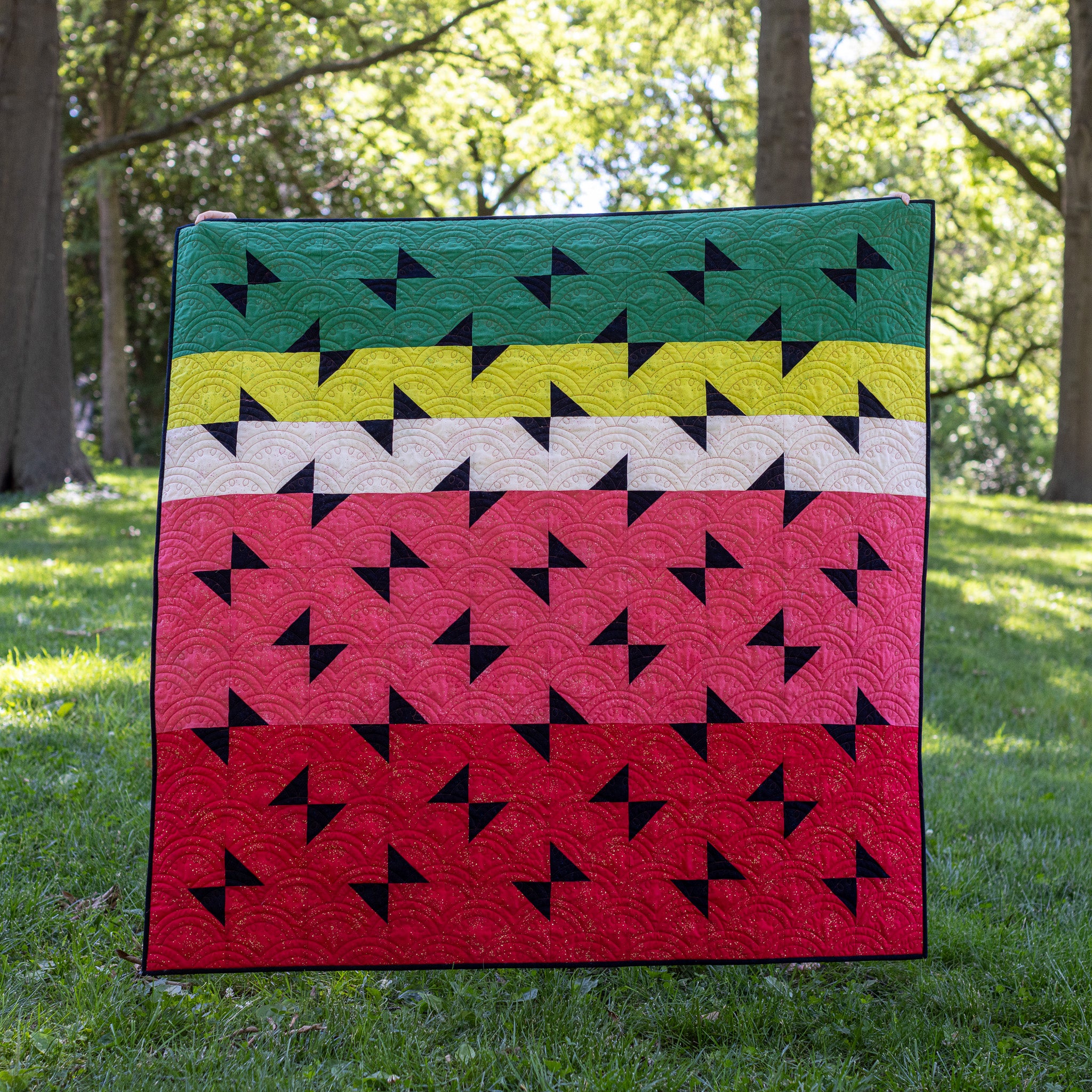 Picnic Punch, Watermelon Edition Add-On Quilt Pattern (Digital File)