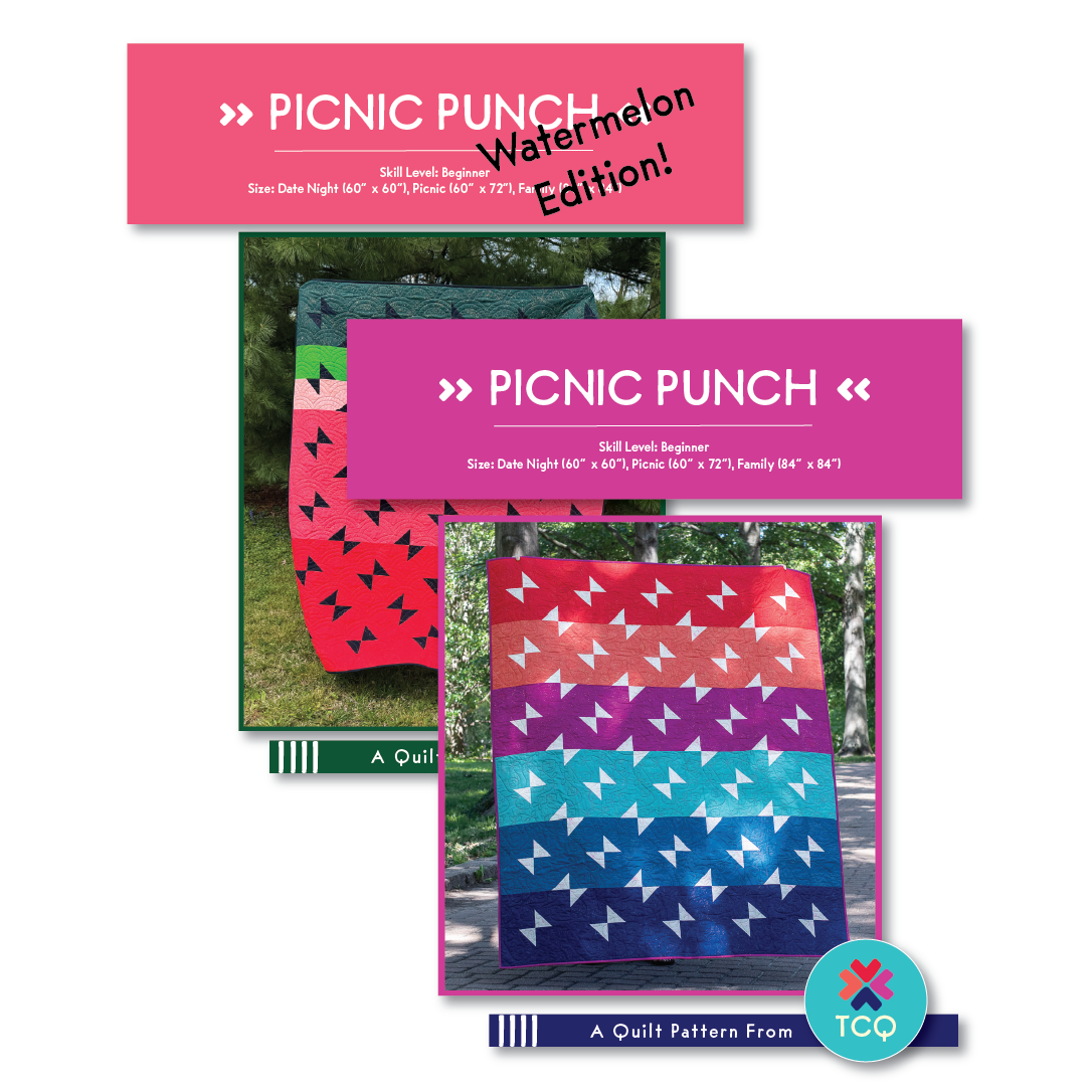 Picnic Punch Quilt Pattern + Watermelon Edition Combo (Digital File)