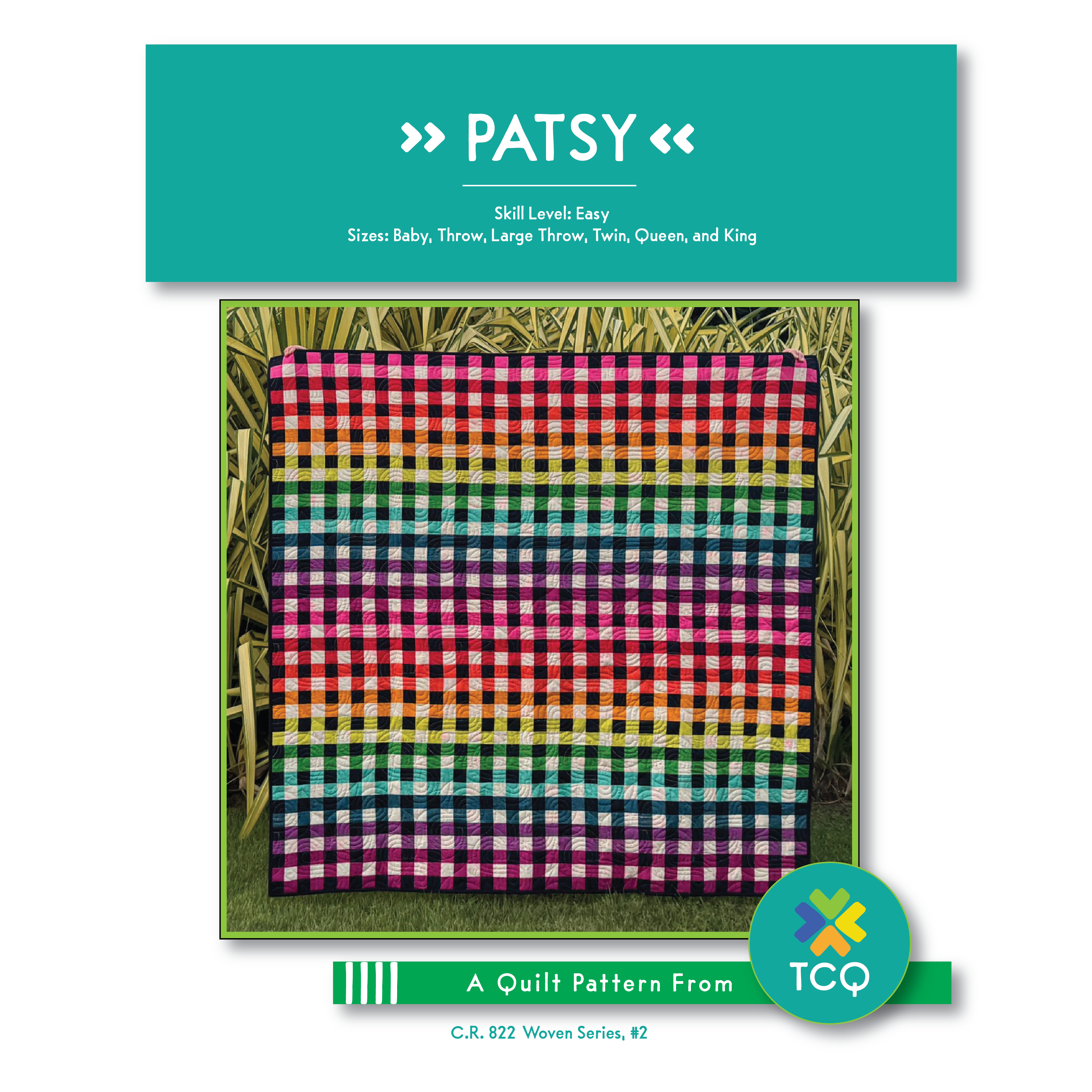 C.R. 822 Woven Series Combination - Norma Jean, Patsy, and Peggy Quilt Pattern (Digital File)