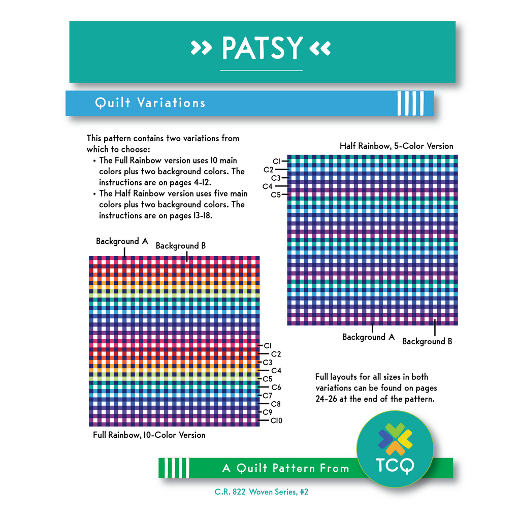 Patsy Quilt Pattern (Digital File)