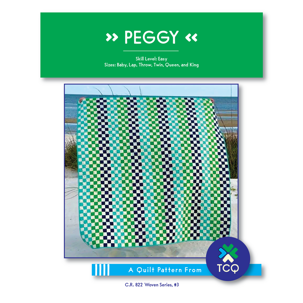 C.R. 822 Woven Series Combination - Norma Jean, Patsy, and Peggy Quilt Pattern (Digital File)