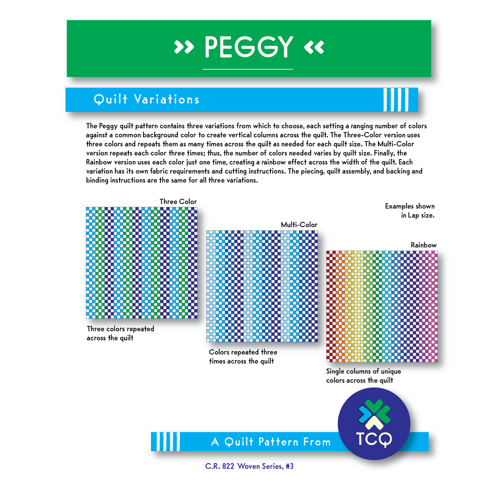 Patsy Quilt Pattern (Physical Printed Copy)